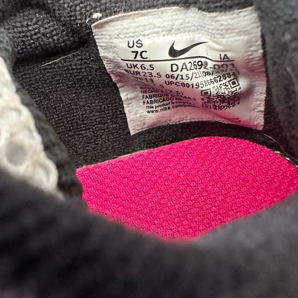 Nike Free Pink and Gray Girls Sneakers 7C